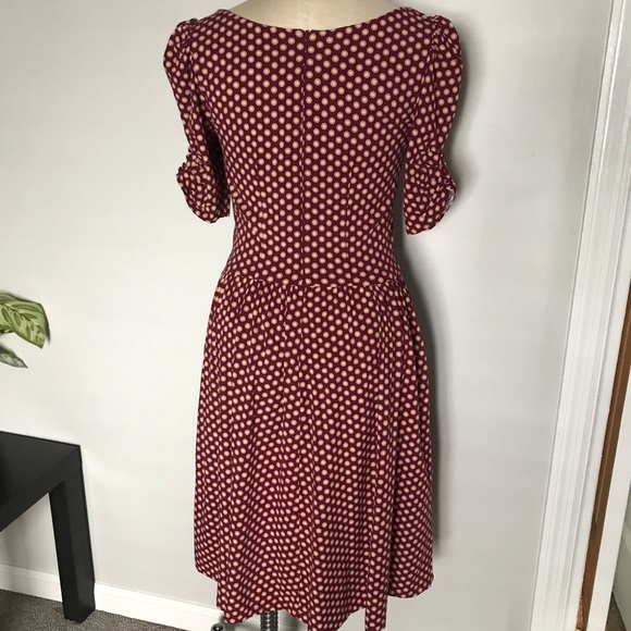 Trashy Diva wine dot Lizzie dress size 8 - Picture 5 of 12